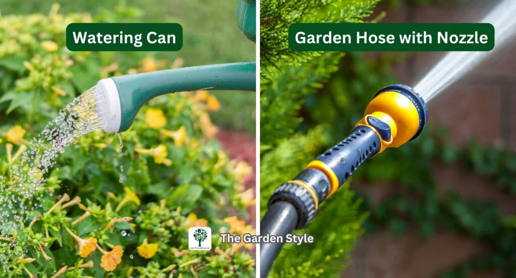 watering tools for cut flower gardens