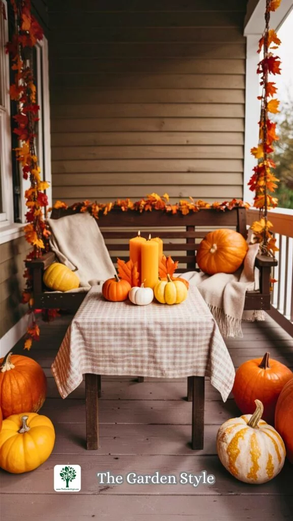pumpkin display for fall decor