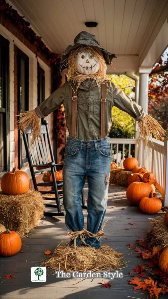 budget friendly DIY scarecrow 